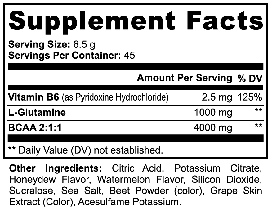 Perish Fatigue BCAA Powder (Honeydew/Watermelon)